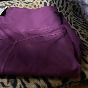 Plum color workout pants